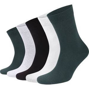 Björn Borg - Essential Ankle Sock - Enkelsokken - Navy Blue/White/Melange/Navy Blue/Black - Multipack 5 stuks
