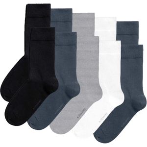 Björn Borg - Essential Ankle Sock - Multipack 10 - Navy Blue/White/Melange/Black - Katoen