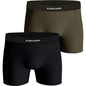 Björn Borg - 2-Pack Core - Heren Boxershorts - Beige Groen Print