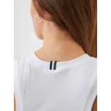 Bjorn Borg Ace Rib Tank Pocket Trainingstop Wit Dames