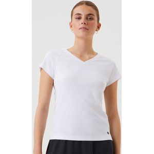 Bjorn Borg - Ace - T-shirt - Wit - Slim-fit - V-hals