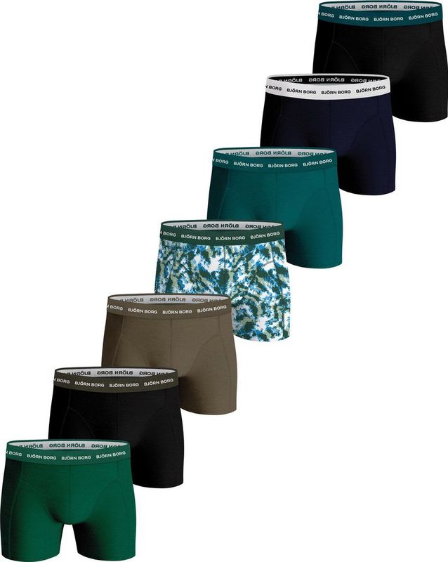 Bjorn Borg Heren Boxershort 7 Pack Cotton Stretch Maat L Man