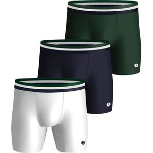 Björn Borg - Performance - Boxershort - Green/Navy Blue/White - 3-pack