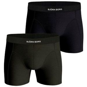 Björn Borg - Boxershort - Zwart - Groen - Lyocell - Multipack 2