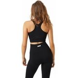 Björn Borg - Studio Low Seamless - Sport BH - Zwart - 80% Gerecycled Polyester