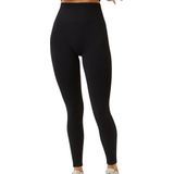 Björn Borg - Studio Seamless Rib Tights - Sportbroek - Zwart - Gerecycled Polyester