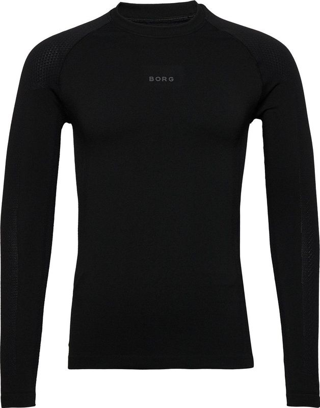 Björn Borg - Borg Running Seamless Ls T-Shirt - Longsleeve - Zwart - Gerecycled Polyester