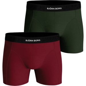 Björn Borg - Heren Premium Boxershorts 2-pack - Army en Bordeaux - Biologisch Katoen
