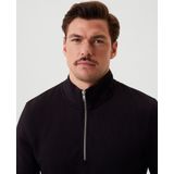 Bjorn Borg - Centre Half Zip - Vest - Black Beauty - Katoen/Polyester