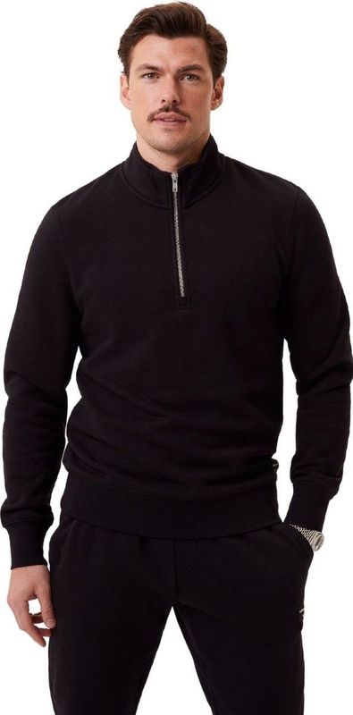 Bjorn Borg - Centre Half Zip - Vest - Black Beauty - Katoen/Polyester