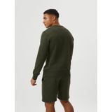 Björn Borg - logo crew - Donkergroen - Sweatstof - Licht Getailleerd