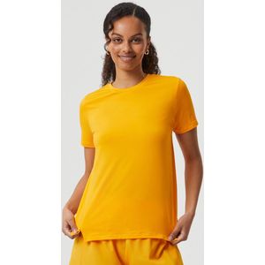 Bjorn Borg - T-shirt - Geel - Dames - Regular-fit - Gerecycled Polyester