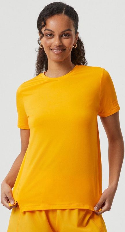 Bjorn Borg - T-shirt - Geel - Dames - Regular-fit - Gerecycled Polyester