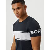 Bjorn Borg T-shirt stripe, zwart