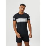 Bjorn Borg T-shirt stripe, zwart
