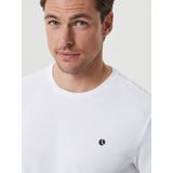 Björn Borg - Men Ace T-Shirt - Brilliant White - T-shirt - Gestreept