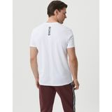 Björn Borg - Men Ace T-Shirt - Brilliant White - T-shirt - Gestreept