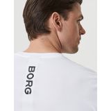 Björn Borg - Men Ace T-Shirt - Brilliant White - T-shirt - Gestreept