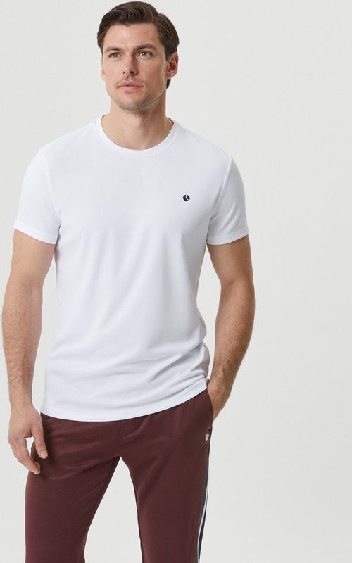 Björn Borg - Men Ace T-Shirt - Brilliant White - T-shirt - Gestreept