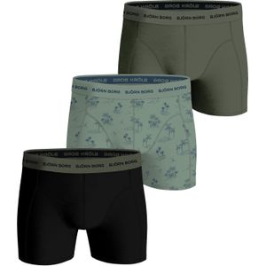 Björn Borg - Boxershorts 3-Pack - Zwart & Palmboomprint - Katoen