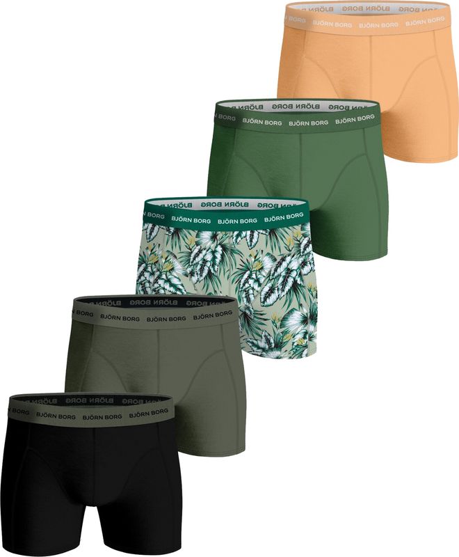 Björn Borg - Boxershorts 5-Pack - Multi - Katoen-Stretch