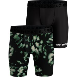 Bjorn Borg Performance boxers, microfiber heren boxers lange pijpen (2-pack), multicolor - Maat: L
