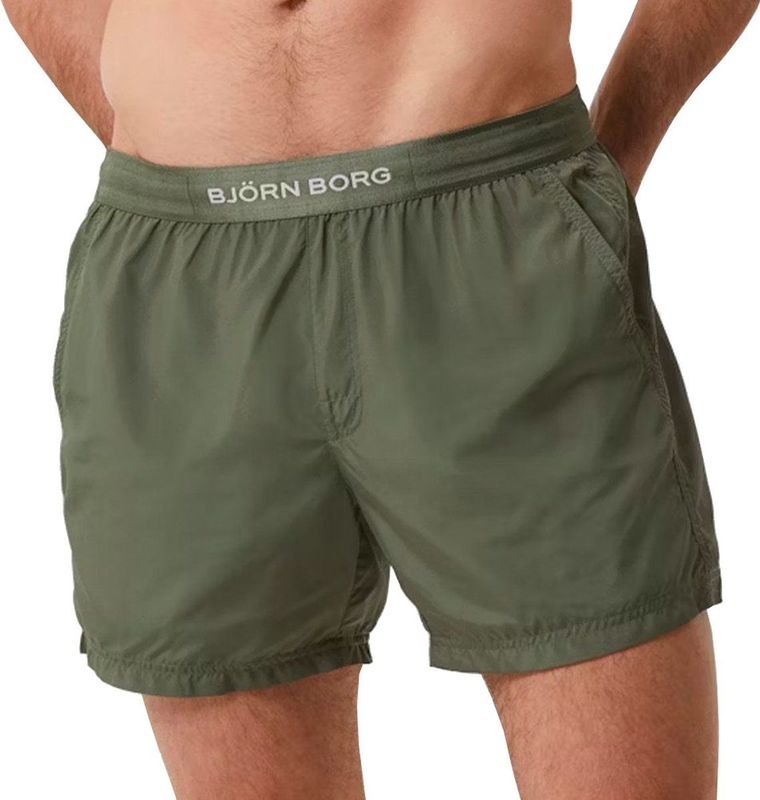 Björn Borg - Borg Premium Zwemshort - Olijfgroen - 100% Gerecycled Polyester