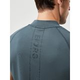 Björn Borg - Ace Performance Zip Polo - Petrol - Technisch Materiaal