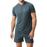 Björn Borg - Ace Performance Zip Polo - Petrol - Technisch Materiaal
