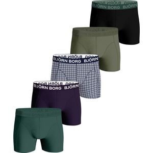 Bjorn Borg Cotton Stretch boxers, heren boxers normale lengte (5-pack), multicolor