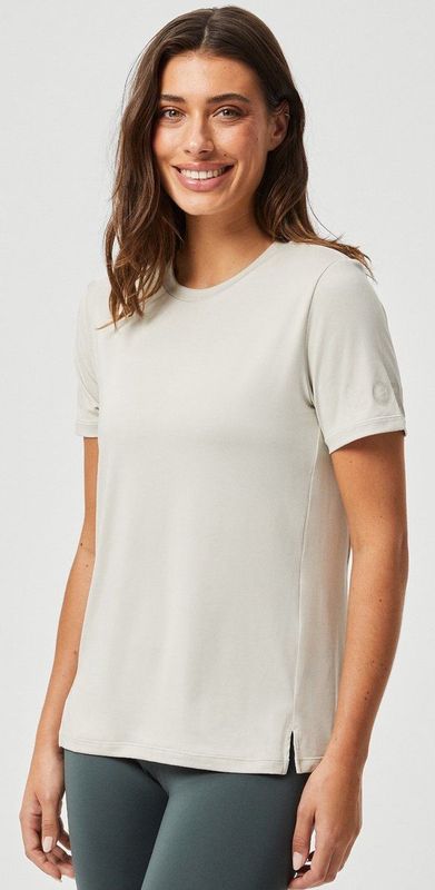 Bjorn Borg - T-shirt - Beige - Dames - Regular-fit - Gerecycled Polyester