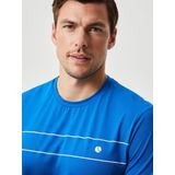 Björn Borg - Ace T-shirt Stripe - Heren Sportshirt - Gerecycled Polyester