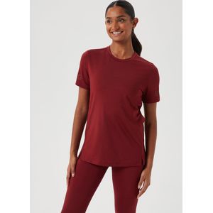 Björn Borg Dames Borg Training Shirt - Granaatappel Rood - Maat XS