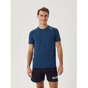 Björn Borg - Borg Athletic T-Shirt - Sportshirt - Zwart - Gerecycled Polyester
