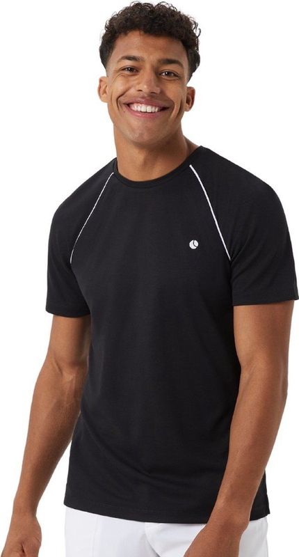 Björn Borg - Ace - Tennisshirt - Black Beauty - 100% Recycled Polyester