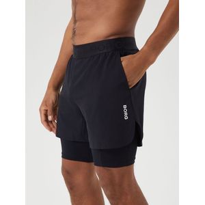 Bjorn Borg 2 In 1 Shorts, heren broek kort, zwart