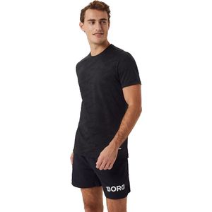 BJORN BORG BORG PERFORMANCE TEE - Sportshirt - Zwart - Heren - Maat XL