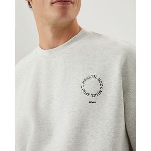 Borg - Oversized Sweater - Grijs - 80% Katoen 20% Polyester