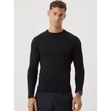 Björn Borg - Sports Merino Wool Blend - Sporttop - Zwart - 84% Polyester, 10% Merinowol, 6% Elastaan