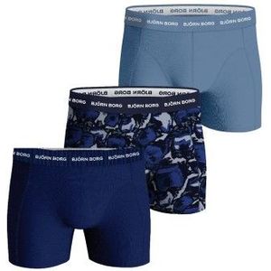 Björn Borg - Cotton Stretch - Boxershort - Blauw - 3 stuks