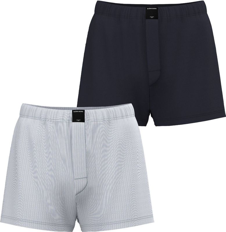 Bjorn Borg 2 pack wijde heren boxershorts Cotton Stretch Wit