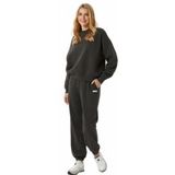 Björn Borg - Studio Oversized Crew - Trui - Peat - Biologisch Katoen - Gerecycled Polyester
