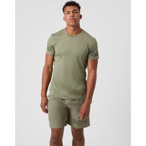 Björn Borg - Tee - Groen - Sportshirt - Recycled Polyester
