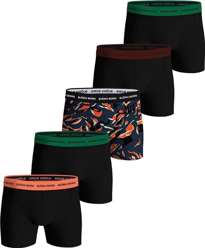 Björn Borg - Cotton Stretch - Boxershort - Zwart - 5 stuks