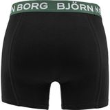 Björn Borg Boxershorts 5-Pack - Zwart Groen Leaves - Katoen Stretch