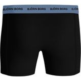 Bjorn Borg Cotton Stretch boxers, heren boxers normale lengte (3-pack), zwart, blauw, groen