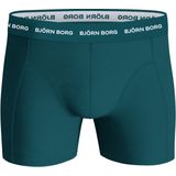 Bjorn Borg Cotton Stretch boxers, heren boxers normale lengte (3-pack), zwart, blauw, groen