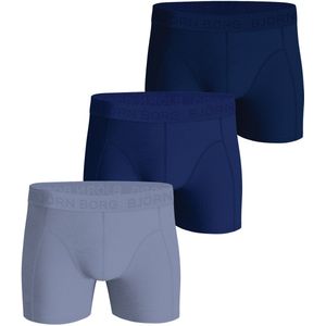 Bjorn Borg Cotton Stretch boxers, heren boxers normale lengte (3-pack), 3 tinten blauw