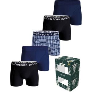 Bjorn Borg Boxers Cotton Stretch 5-Pack Blauw - Maat M - Heren - Boxershorts
