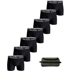 Björn Borg Cotton Stretch Brief Boxershorts + Wash Bag Heren (7-pack) - Maat L
